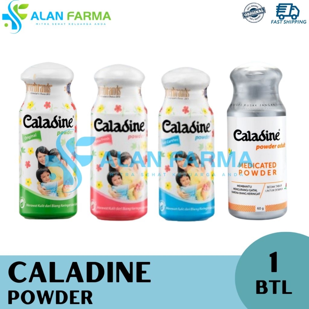 Caladine Powder All Varian | Bedak Caladine | Bedak Calamine