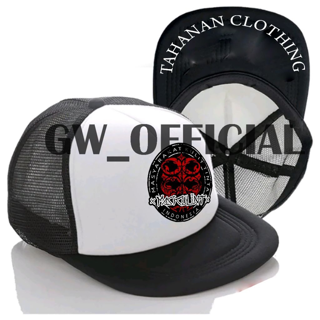 Topi Snapback Tracker MASKULINT Masyarakat Kulit Tinta / Masberto / Ink TATTOO / Piercing / Indonesi