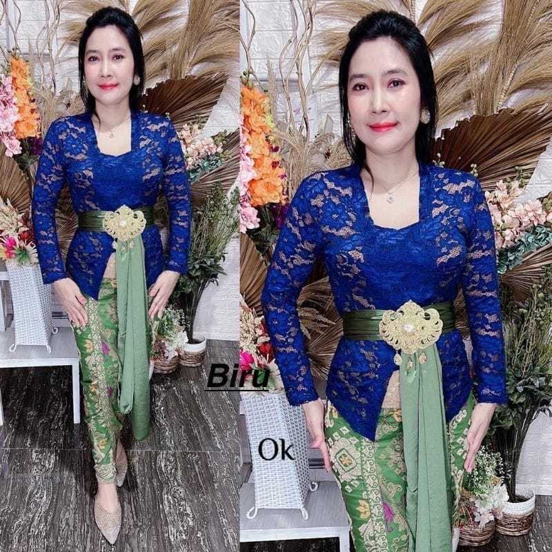 Setelan Kebaya Modern+Kamen Jadi Melar+Slendang Sifon Polos/Setelan Kebaya Bali+Kamen+Slendang Sifon
