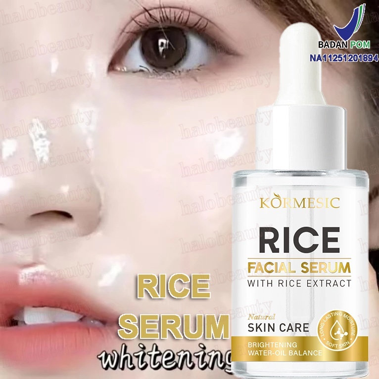 Rice Serum Bright & Glow Serum Mencerahkan Dan Meratakan Warna Kulit Untuk Semua Jenis Kulit Penghil