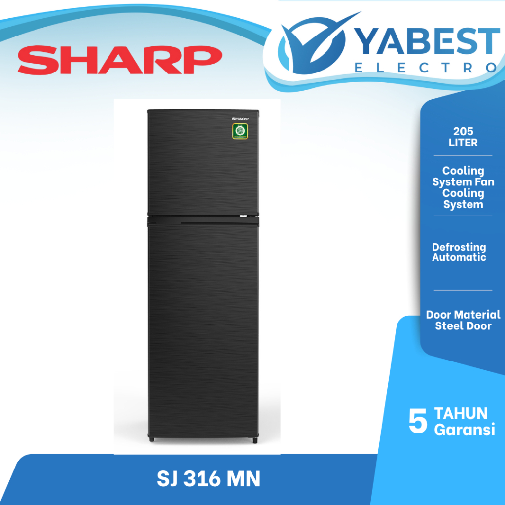 Kulkas 2 Pintu Sharp 256 Liter SJ-316MN