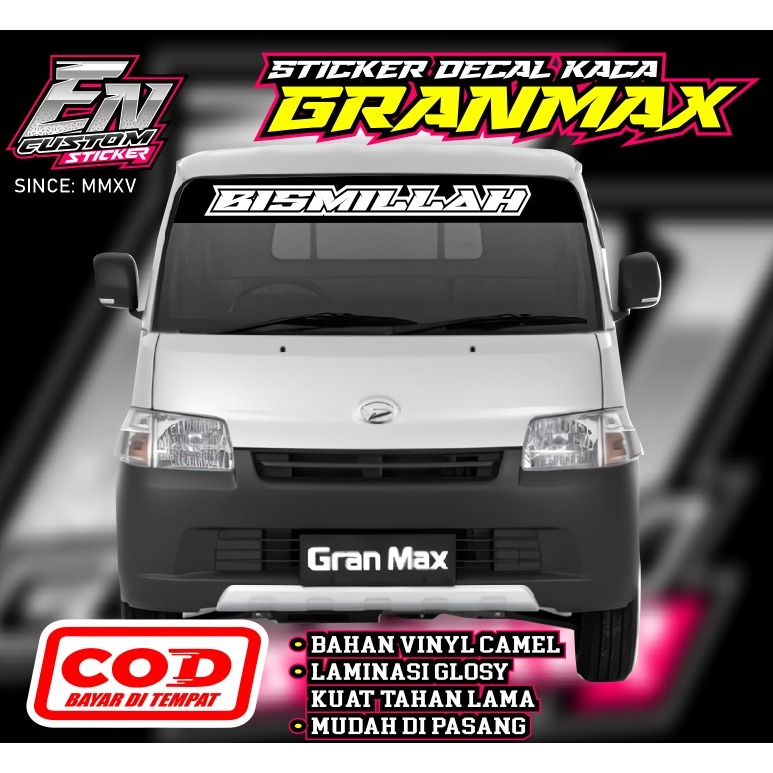 STICKER CUTTING/DECAL BISMILLAH PICKUP GRANMAX/L300/CARY/FUTURA