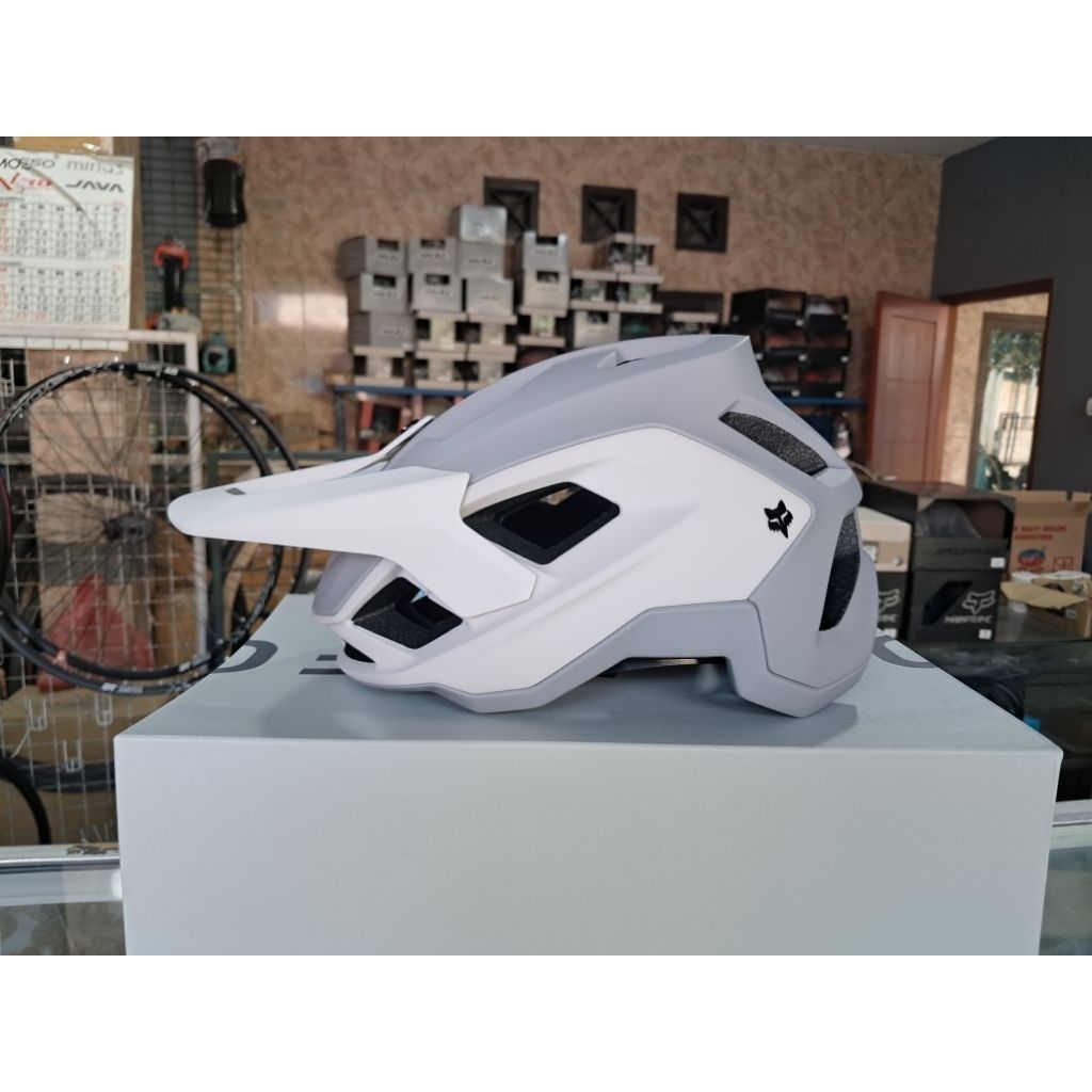 New Fox Speedframe Mips 5050 Light Grey Helmet - Helm Sepeda fox mtb trail Am Enduro