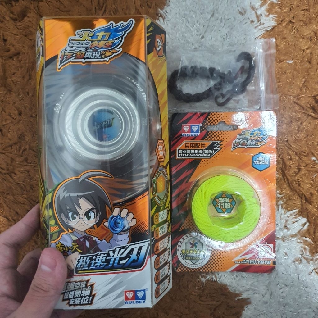 Yoyo Auldey Blazing Teens 5 Flashy Blade Level 3 + Tali 10 PCS + HolderOriginal (2nd)