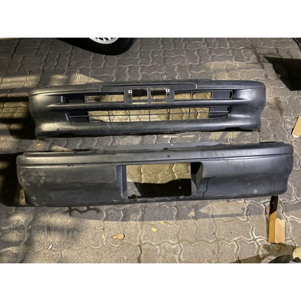 BUMPER TOYOTA STARLET KAPSUL BAKPAO EP 81 DEPAN BELAKANG NOS BARU STOK LAMA