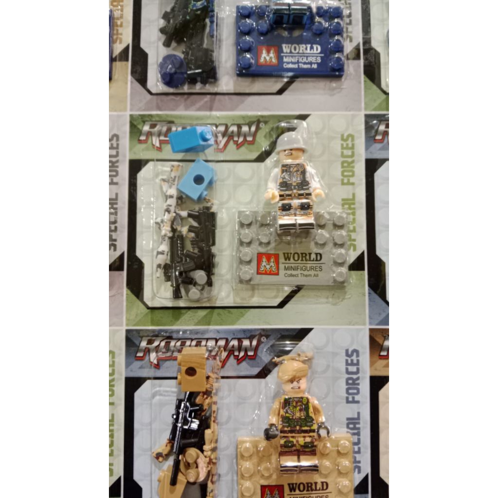 MAINAN LEGO MINIFIGURE TENTARA 521A DAN 521B