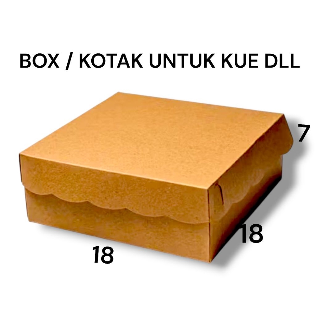 DUS KOTAK BOX SNACK 18X18X7