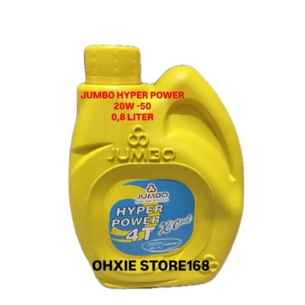 OLI JUMBO 20W-50 0,8 LITER/OLI MESIN JUMBO 0,8L/OLI MESIN MOTOR BEBEK 4T