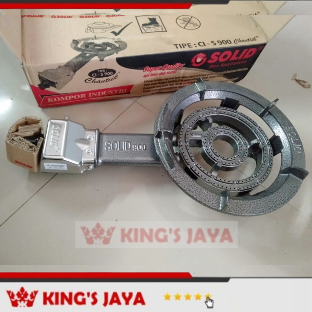 Kompor Gas Tekanan Rendah SOLID CI-S900 Kompor 1 Tungku Low Pressure