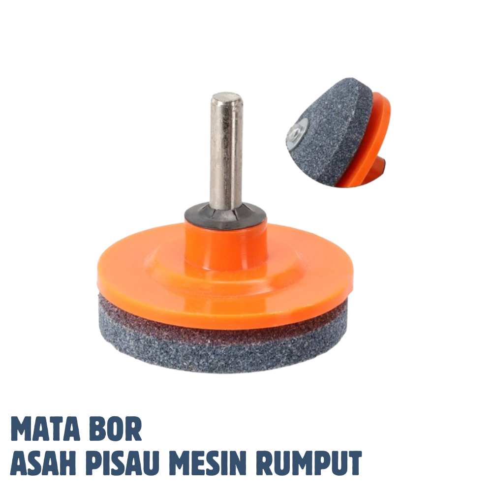 Pengasah mata pisau rumput mesin rumput batu asahan mata bor