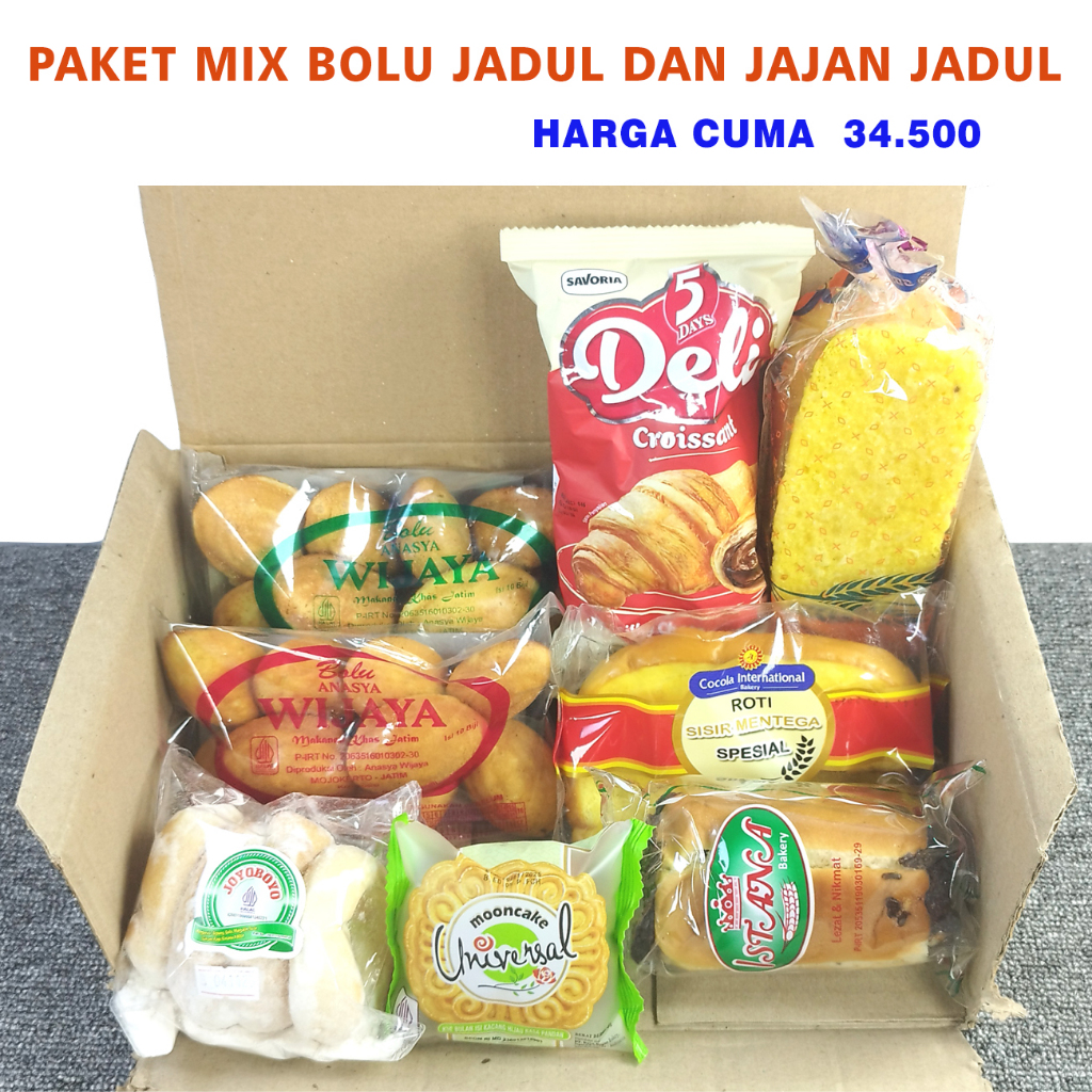 PAKET MIX BOLU JADUL DAN JAJAN JADUL MURAH MERIAH
