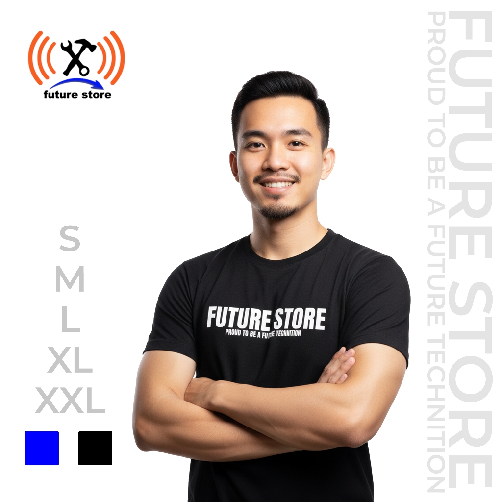 KAOS FUTURE STORE HITAM - TSHIRT FUTURE STORE - BAJU FUTURE STORE