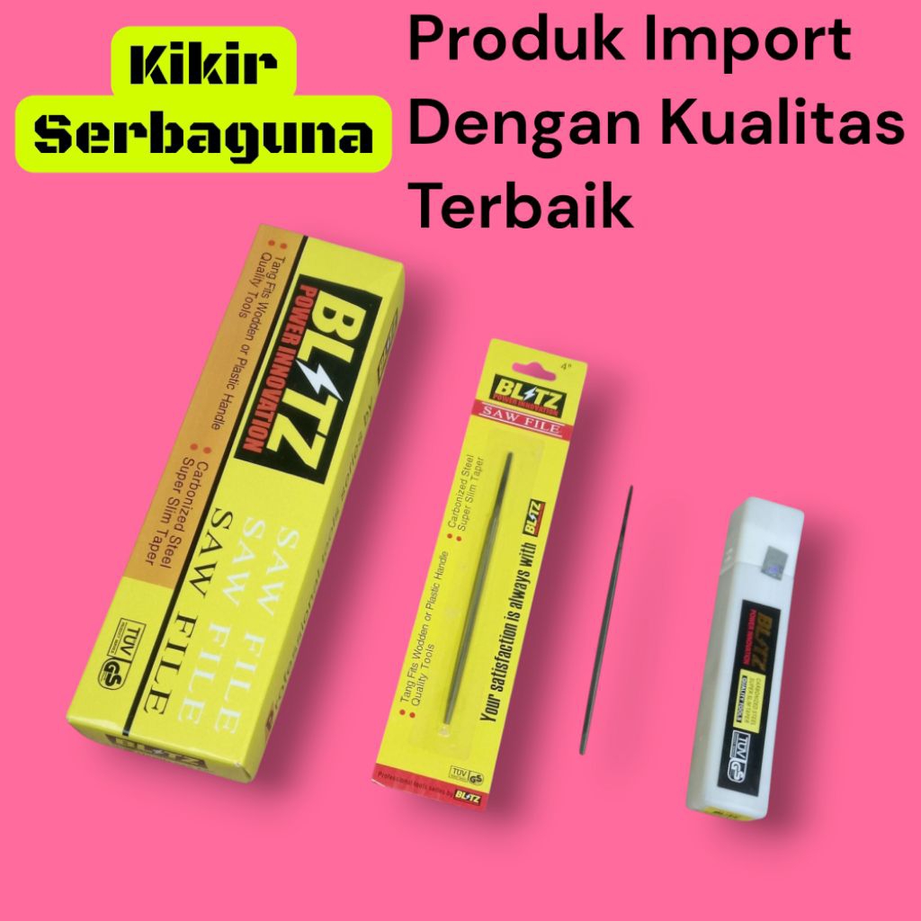 Produk Import - Kikir Gergaji Kayu Merk Blitz - Kuat & Tahan Lama