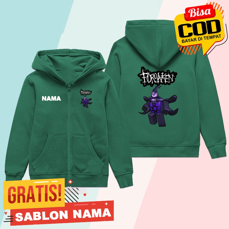 Zipper Anak Forsaken Azure / Jaket Anak Laki Laki & Perempuan Forsaken Azure