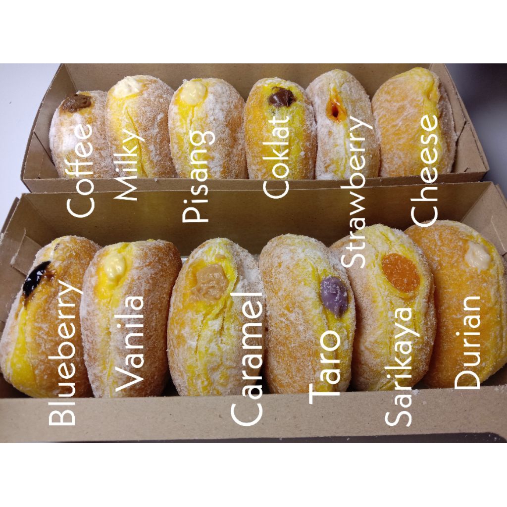 Donat Labu Kuning - Bomboloni isi 6