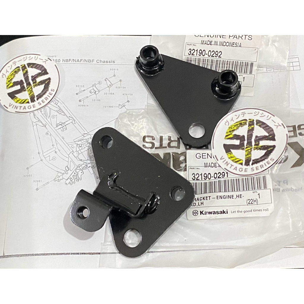 BREKET GANTUNGAN MESIN ATAS NINJA R SS BREKET MESIN BAGIAN ATAS NINJA R SS 32190-0292 -0291