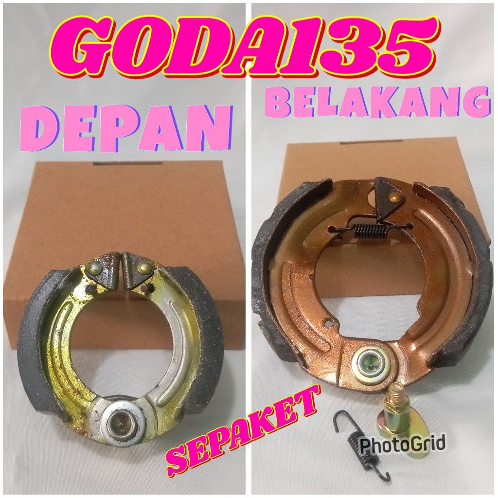 KAMPAS REM DEPAN BELAKANG GODA 135/KAMPAS REM SEPEDA LISTRIK GODA 135(SEPAKET)