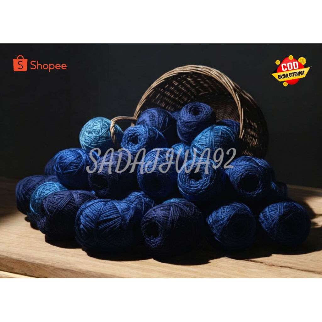 BENANG RAJUT POLY KILAP PILIH WARNA SERI BIRU / BENANG RAJUT POLYESTER / BENANG RAJUT / RAJUT / BENA