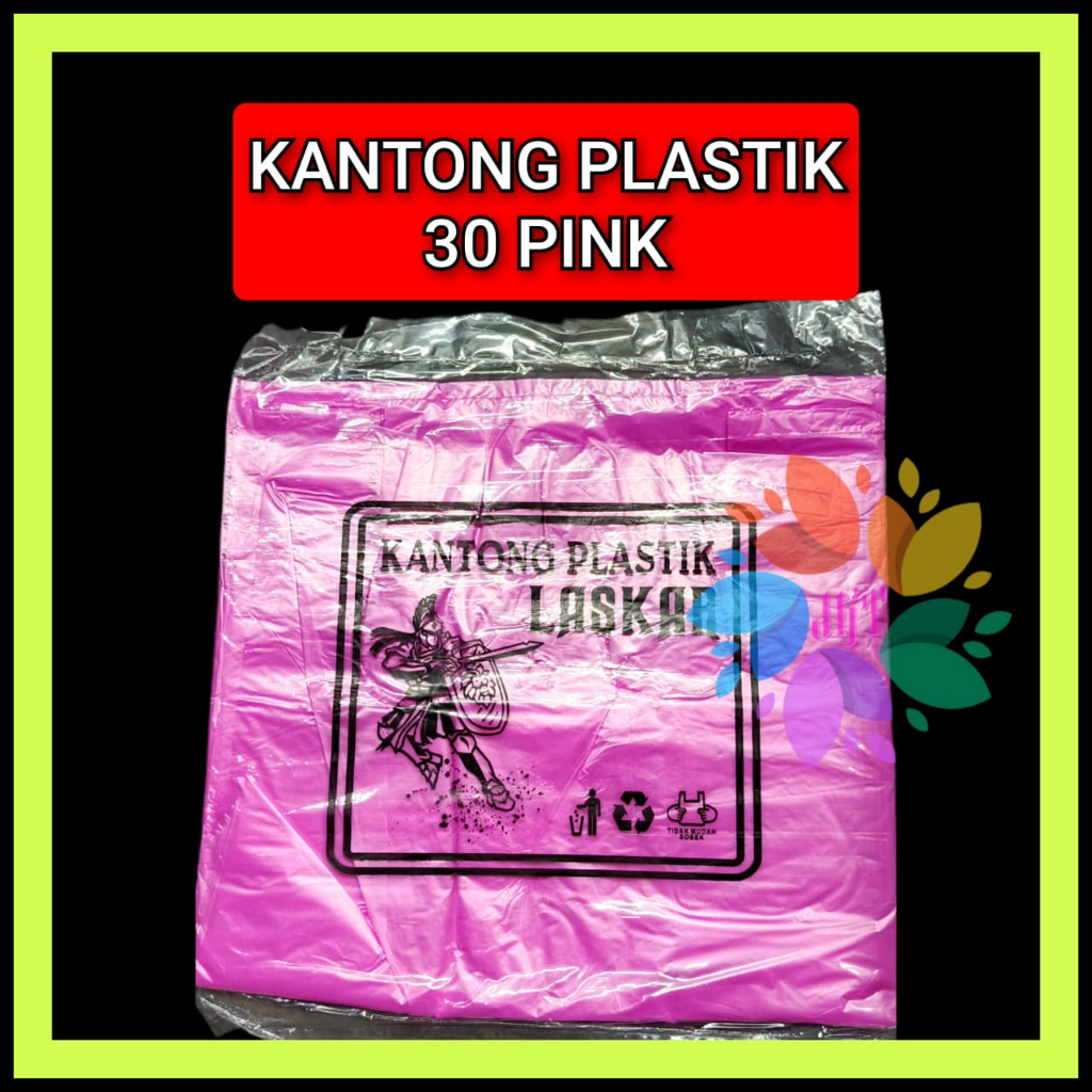 Kantong Plastik Kresek Royal Kalong PINK HD PE TEBAL Ukuran 30