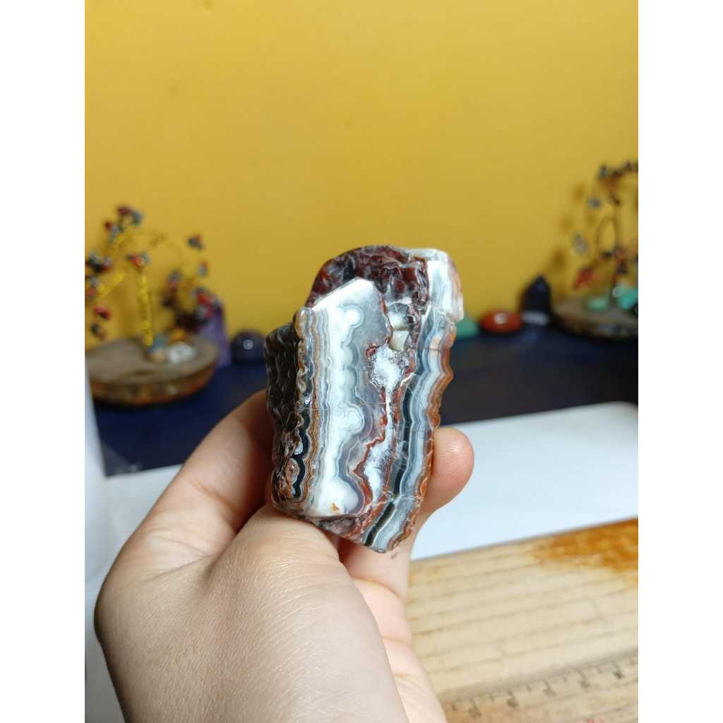 Batu Mexico Agate pattern polished rough Natural (8)