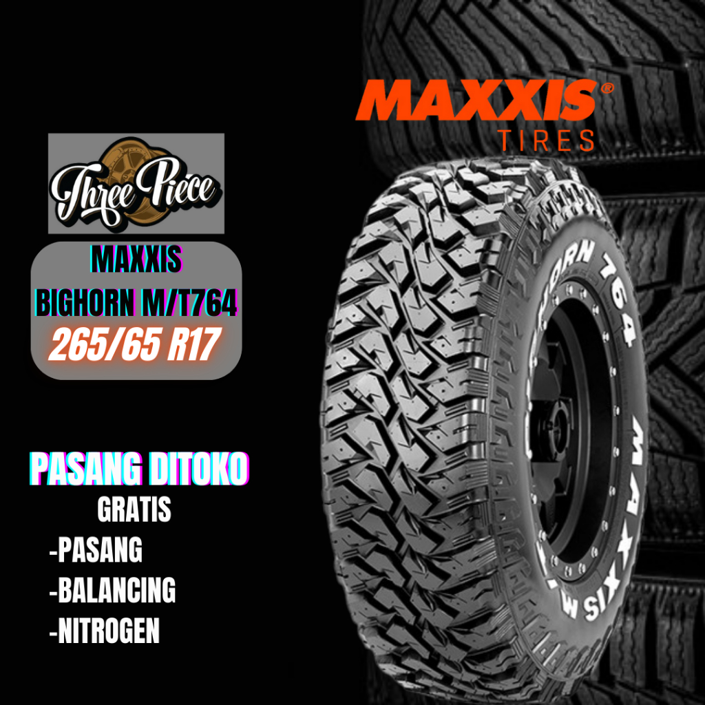 Ban Mobil Merk Maxxis 265/65 R17 Bighorn M/T764