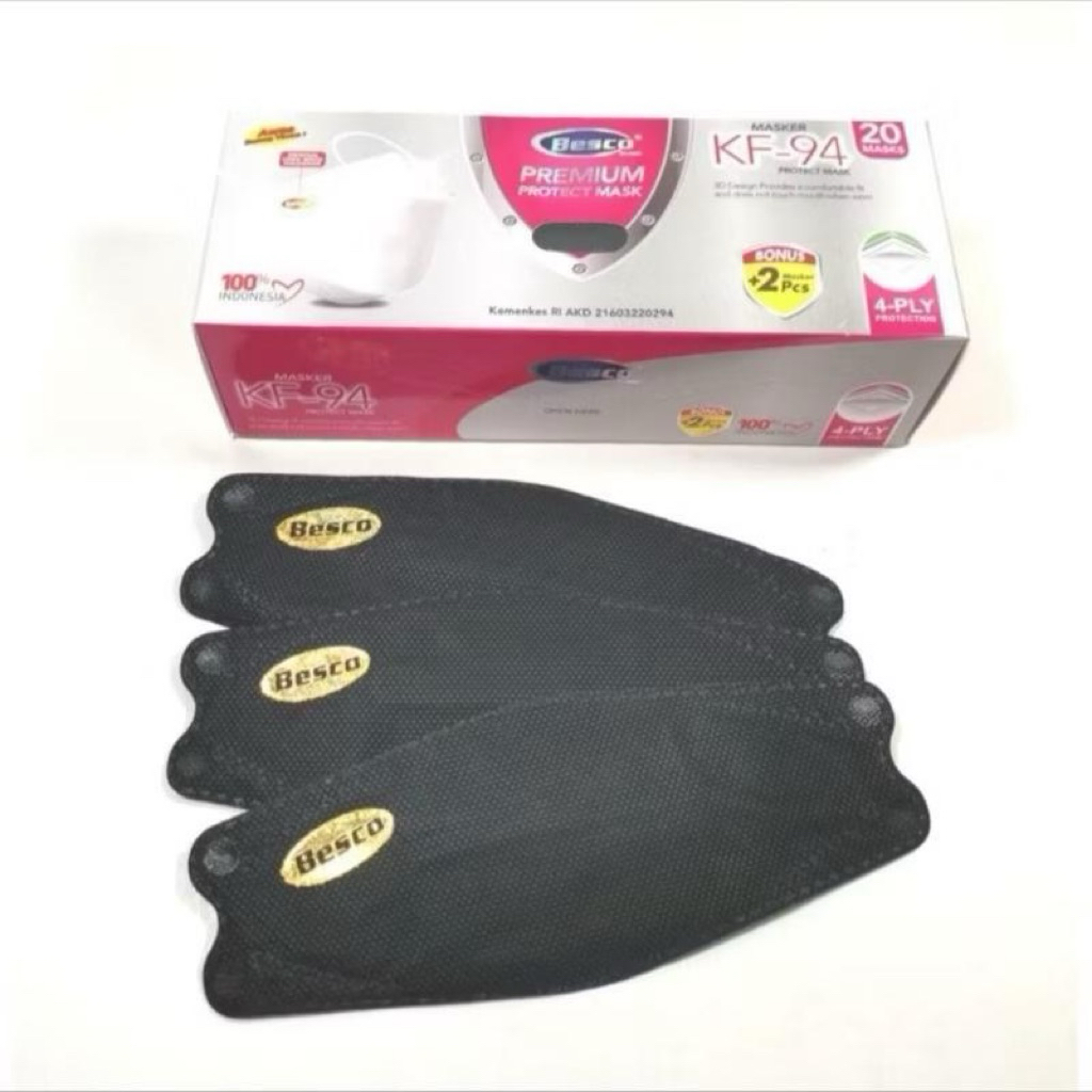 MASKER 4 PLY KF 94 BESCO  / IZIN KEMENKES RI / PREMIUM