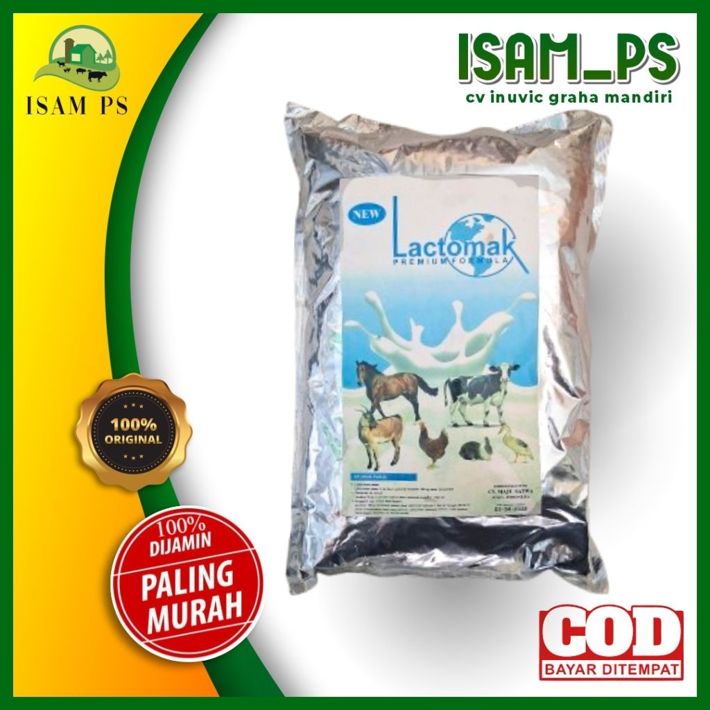 Lactomak Susu pengganti indukan 1kg - anakan sapi,kambing,domba
