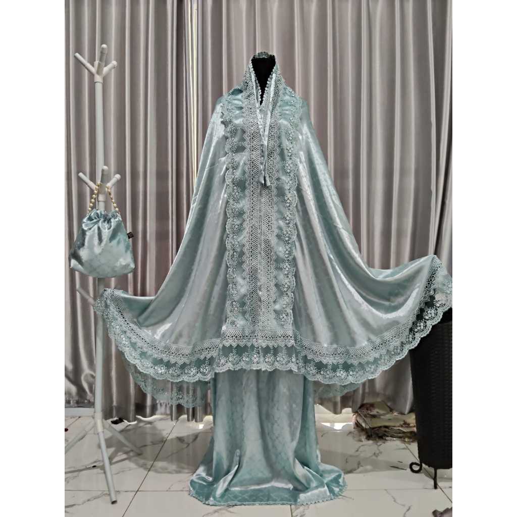 Mukena Armani Jaguar Silk Bordir