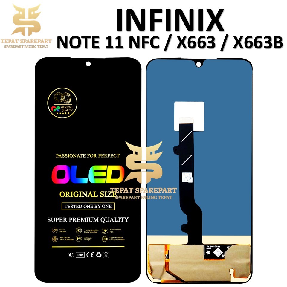 LCD TOUCHSCREEN INFINIX NOTE 11 NFC X663 X663B ORIGINAL FULL SET