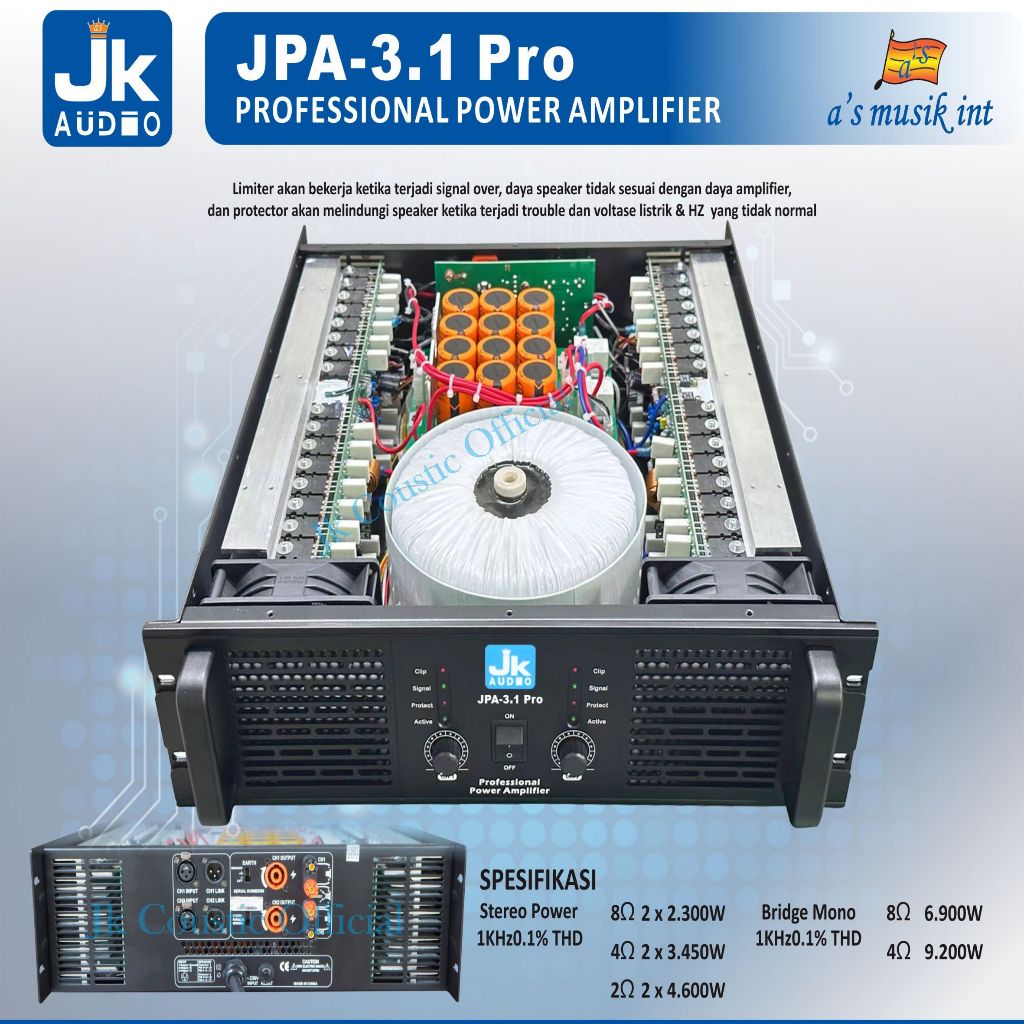 Power JPA 3.1 Pro Power Amplifier Jk Audio