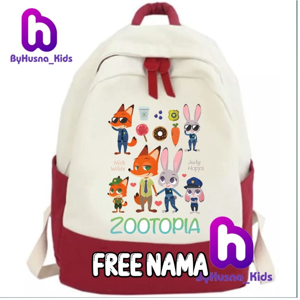 TAS RANSEL ANAK KARAKTER DISNEY ZOOTOPIA
