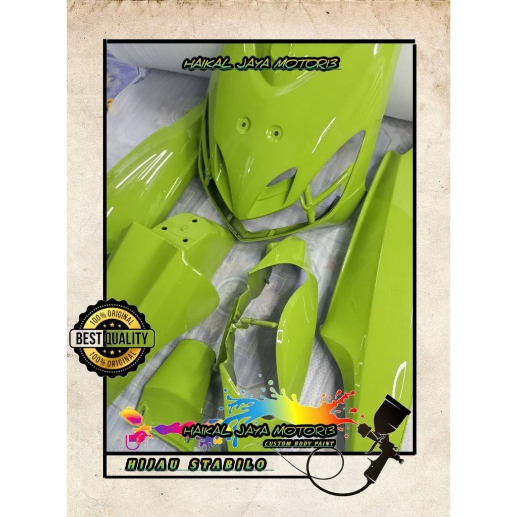 BODY HALUS MOTOR MIO SMILE WARNA ( HIJAU STABILO )