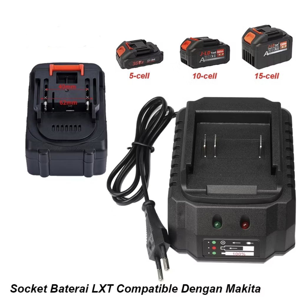 Charger Baterai 2A Bisa Merek Makita Dan Lainnya Carger Baterai Lithium Untuk Bor Jet Water Dll Soke