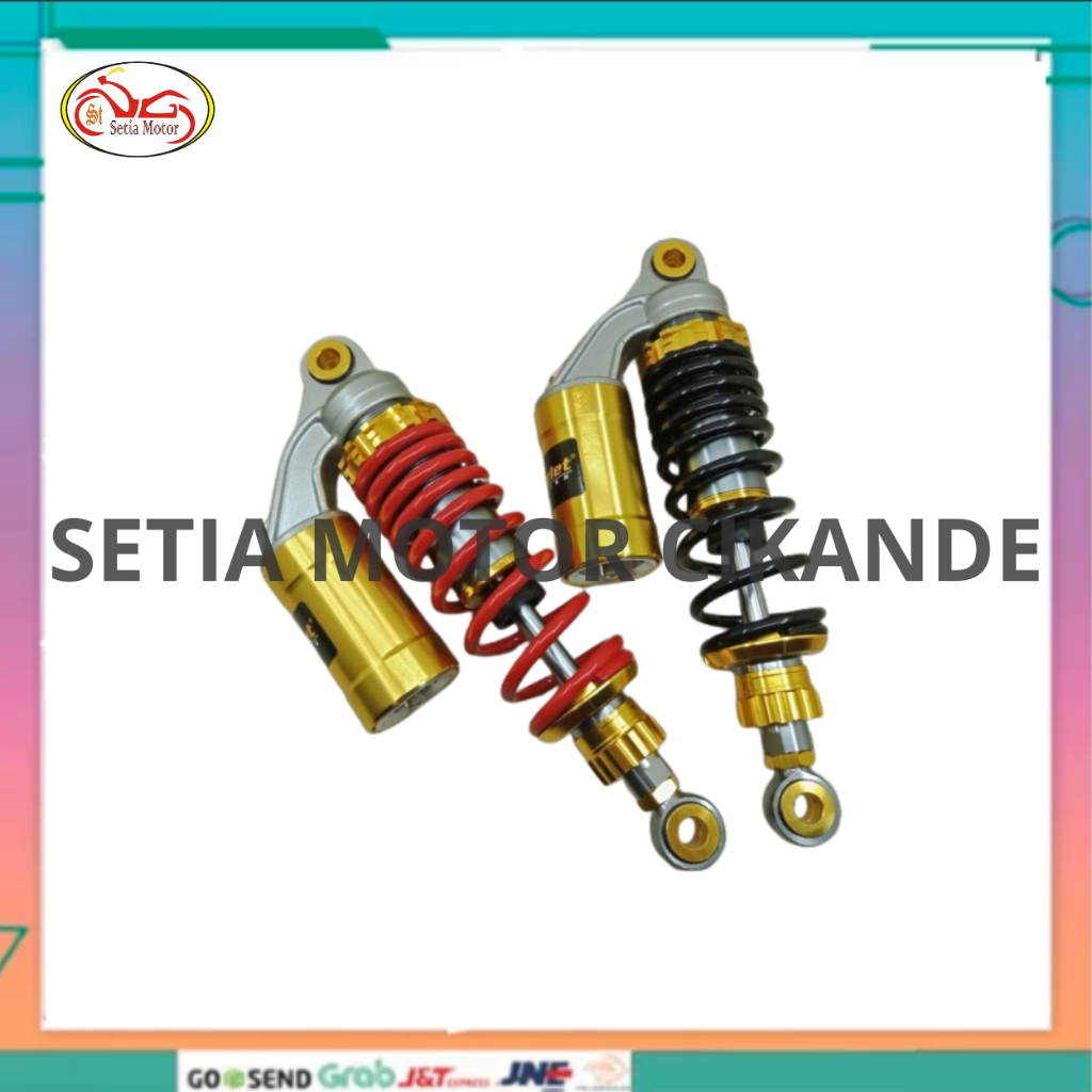 Shock Breaker Belakang Bebek Yamaha Tabung Atas Variasi SCARLET