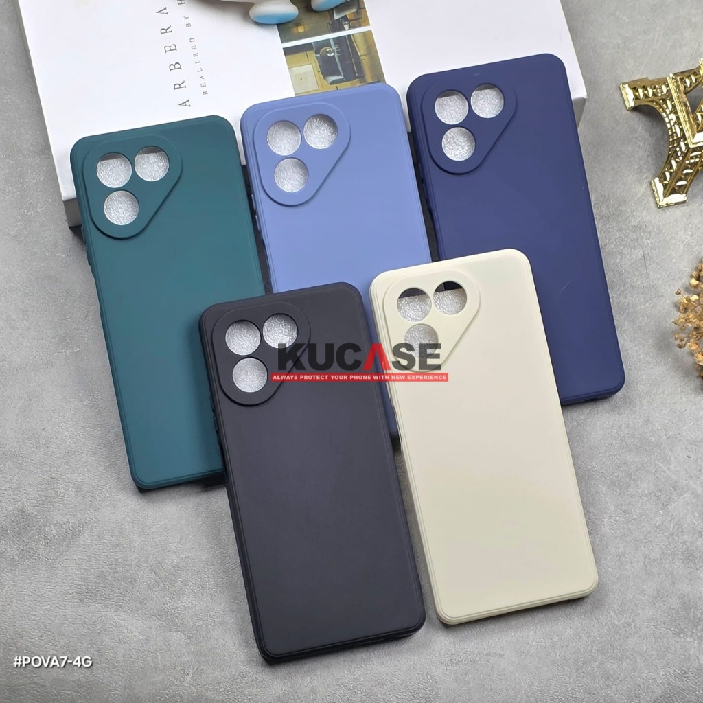 Tecno Pova 7 4G Tecno Pova 7 5G Tecno Pova 7 Ultra Softcase Macaron Square Polos Case Tecno Pova 7 4