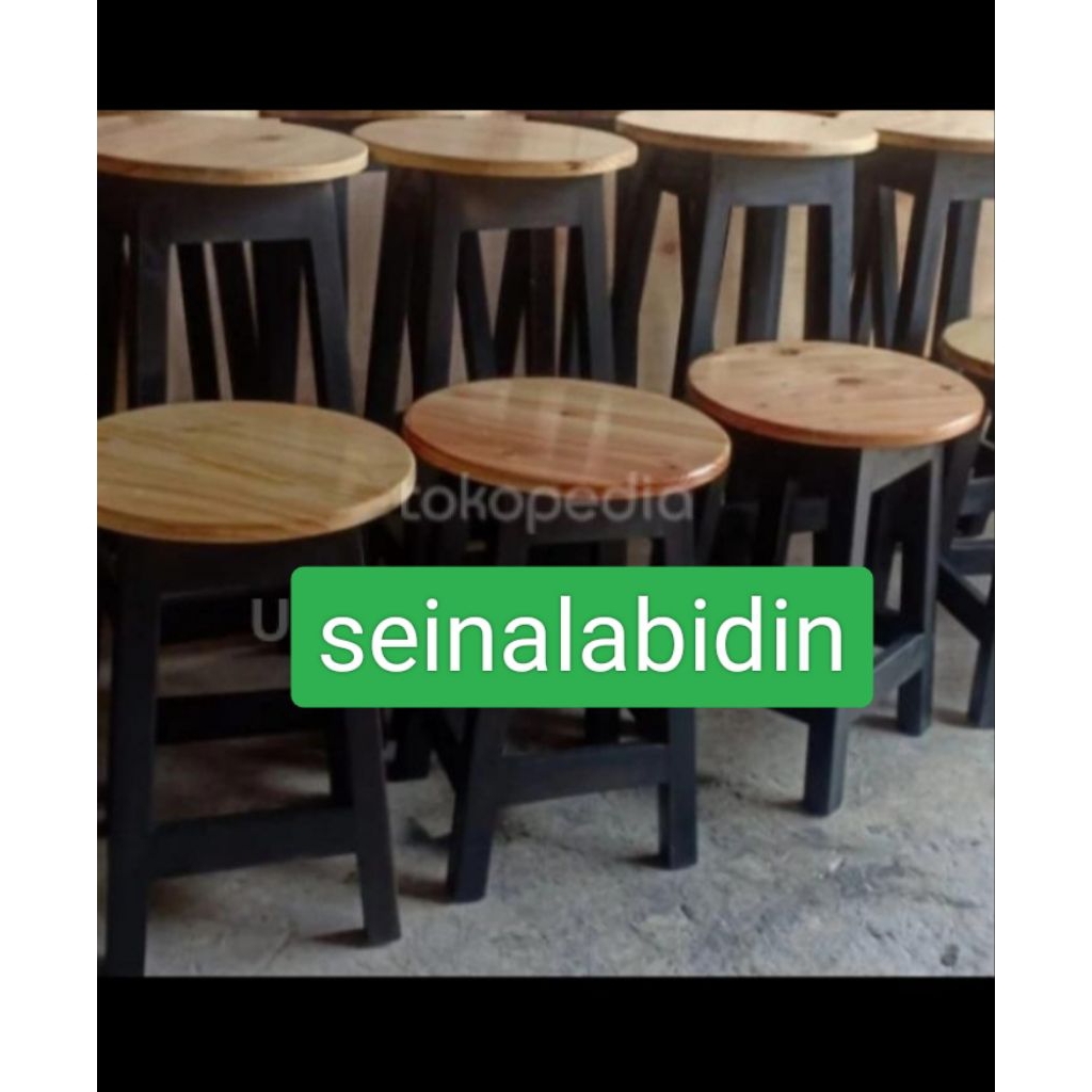 kursi cafe kursi bulat kursi jati Belanda bangku bulat