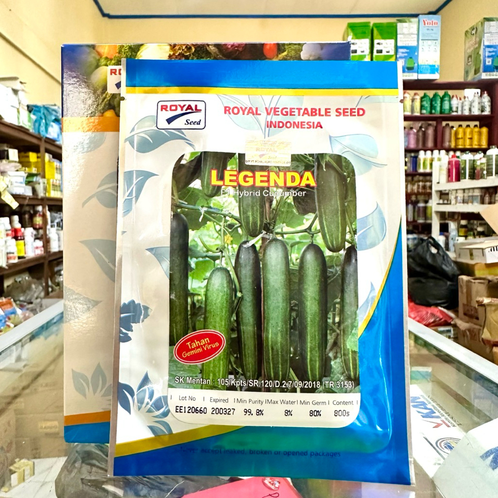 Benih Timun LEGENDA F1 20 gram - Timun Hijau Tahan Virus Legenda F1