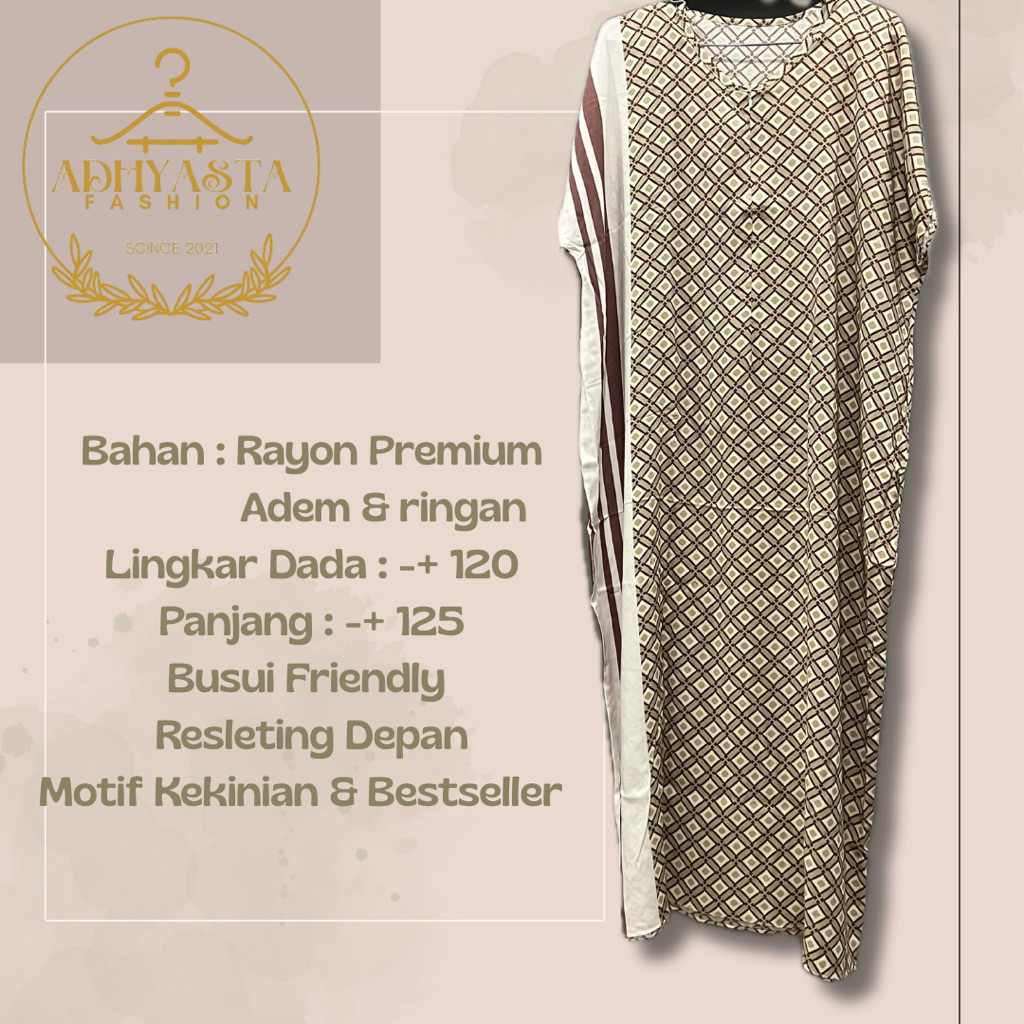 Busui Friendly Kekinian Motif Rayon Premium Daster - Bandung