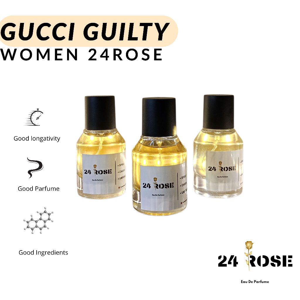 PARFUME GUCCI GUILTY WOM3N 24ROSE /PARFUM UNISEX / PARFUM PRIA & WANITA  / PARFUM BEST SELLER / PARF