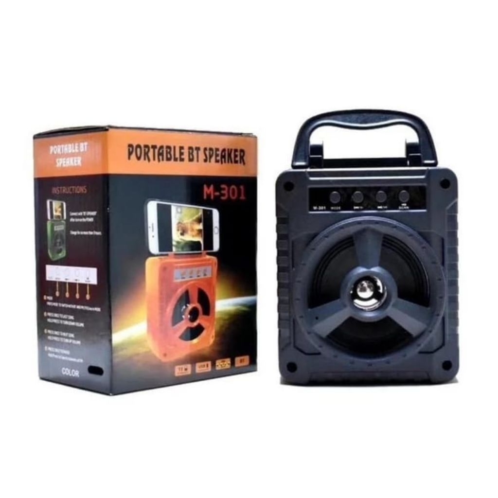 speaker fortable bluoototh 4 inci M_301 salon aktip