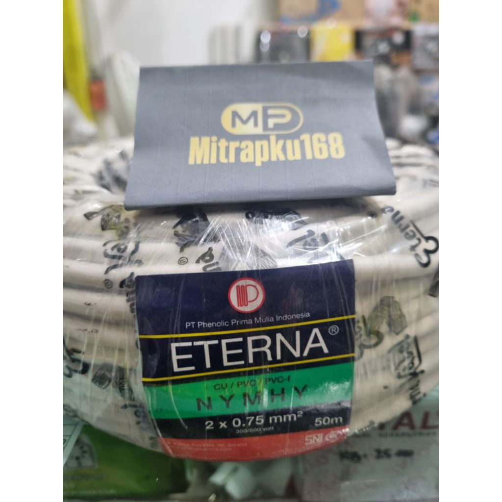Kabel 2x0.75 ETERNA NYM-HY SERABUT / Meter