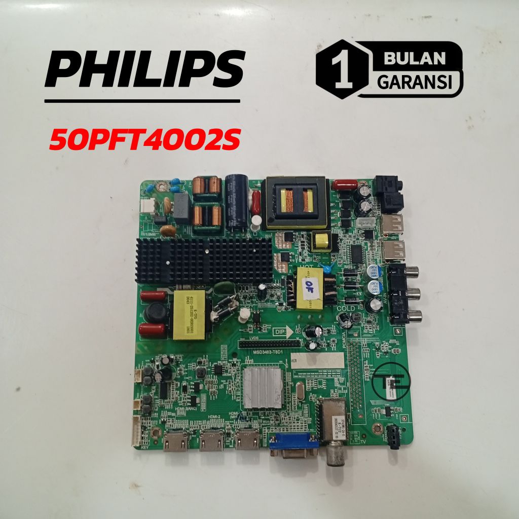 PHILIPS 50PFT4002S MESIN TV LED MAINBOARD MOTHERBOARD TV