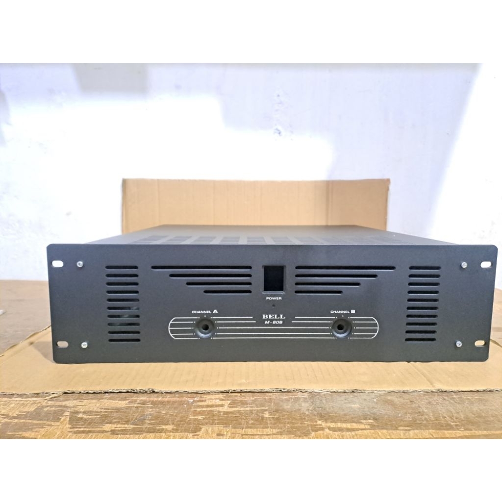 Box Power Amplifier Stereo By  Bell M series 808 .