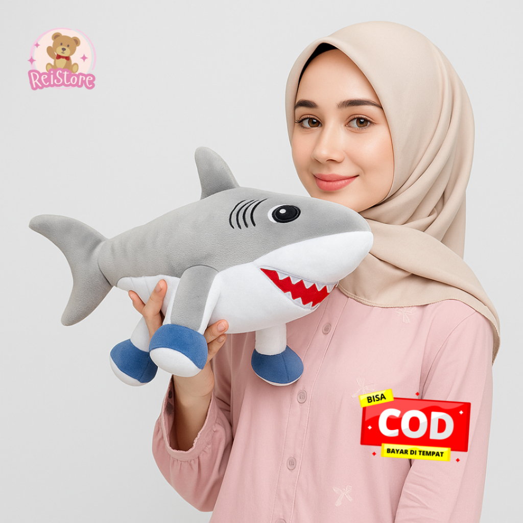 Boneka Viral Tralalero Tralala | Boneka Hiu Kaki | Boneka Anomali Toys - Size S