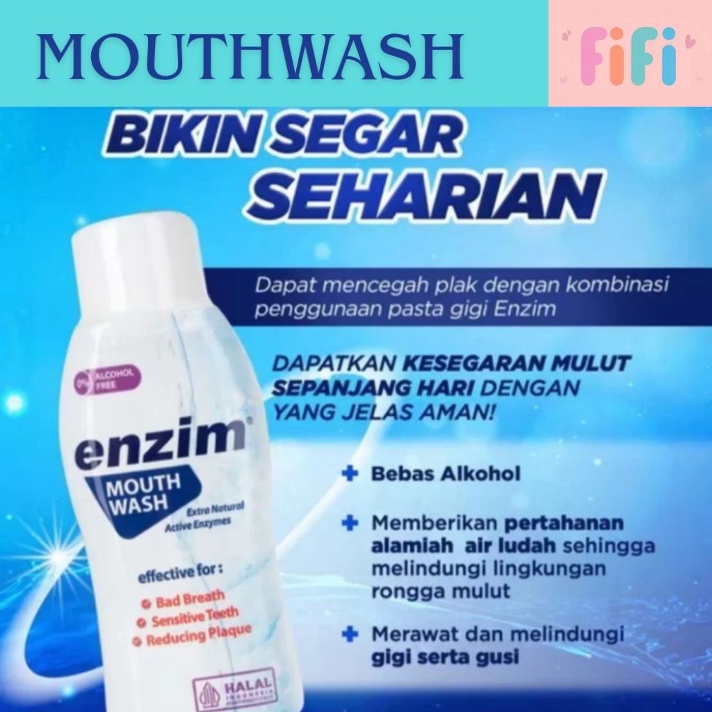 ENZIM MOUTHWASH 275ML /OBAT KUMUR/MOUTHWASH
