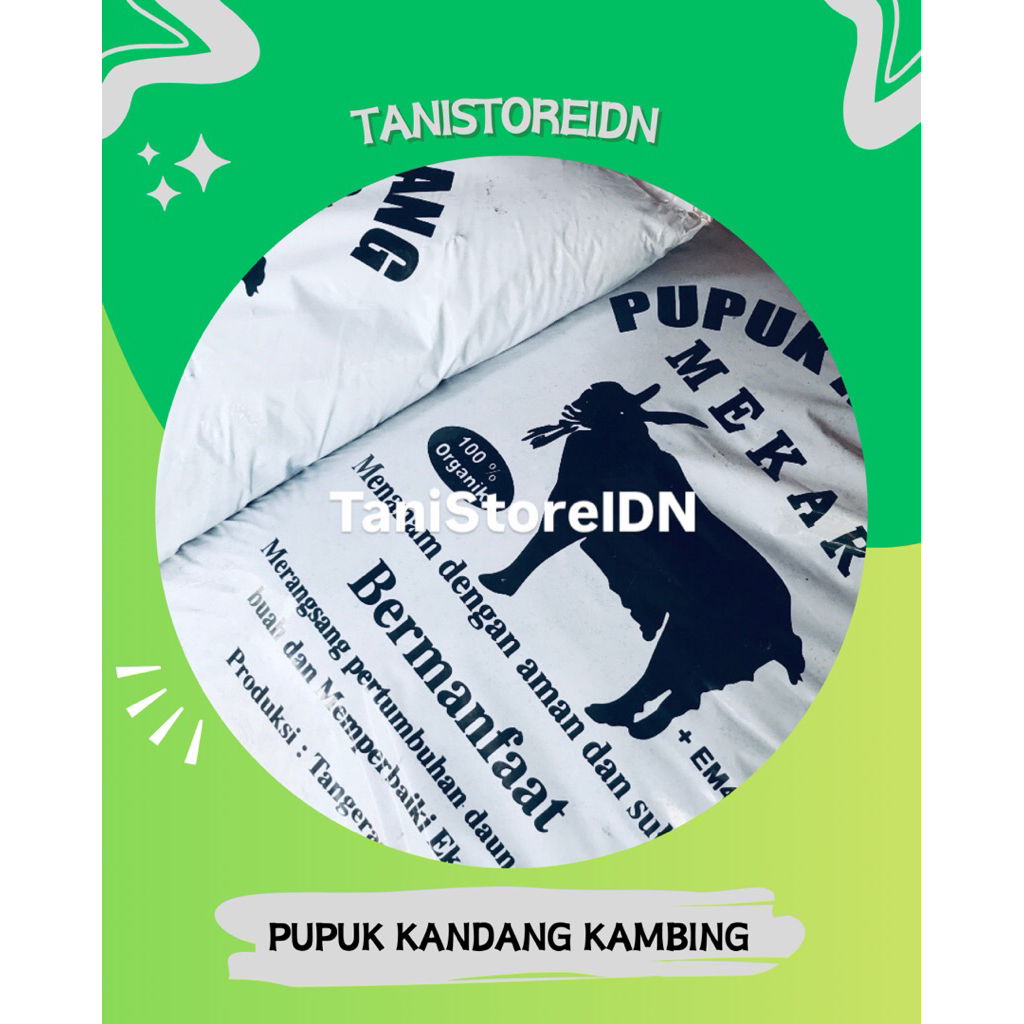 pupuk kandang kambing repack 1 kg / pupuk kandang