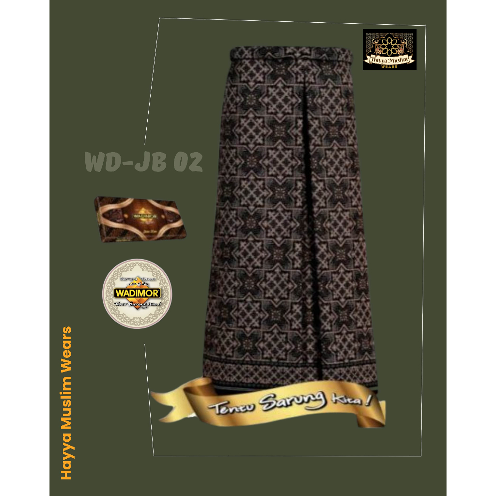 SARUNG BATIK MOTIF JAWA WADIMOR / SARUNG SANTRI / SARUNG PRIA DEWASA