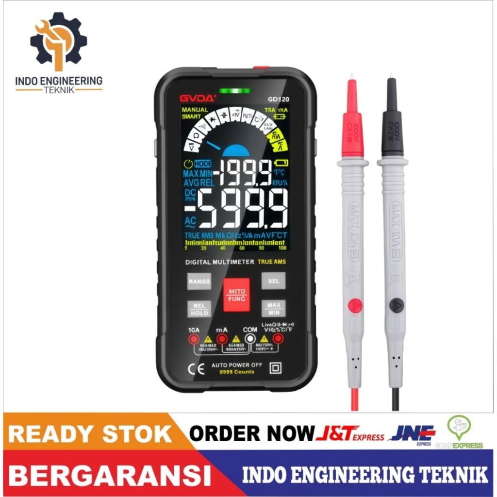 Smart Multimeter GVDA GD-128 True RMS AC DC Digital GD128 Multitester