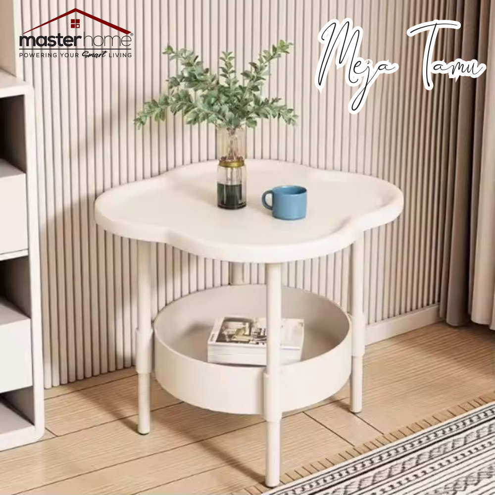 Masterhome Meja Kecil Tamu | Meja Kopi Samping Sofa | Meja Kamar Nakas Minimalis Bahan Plastik