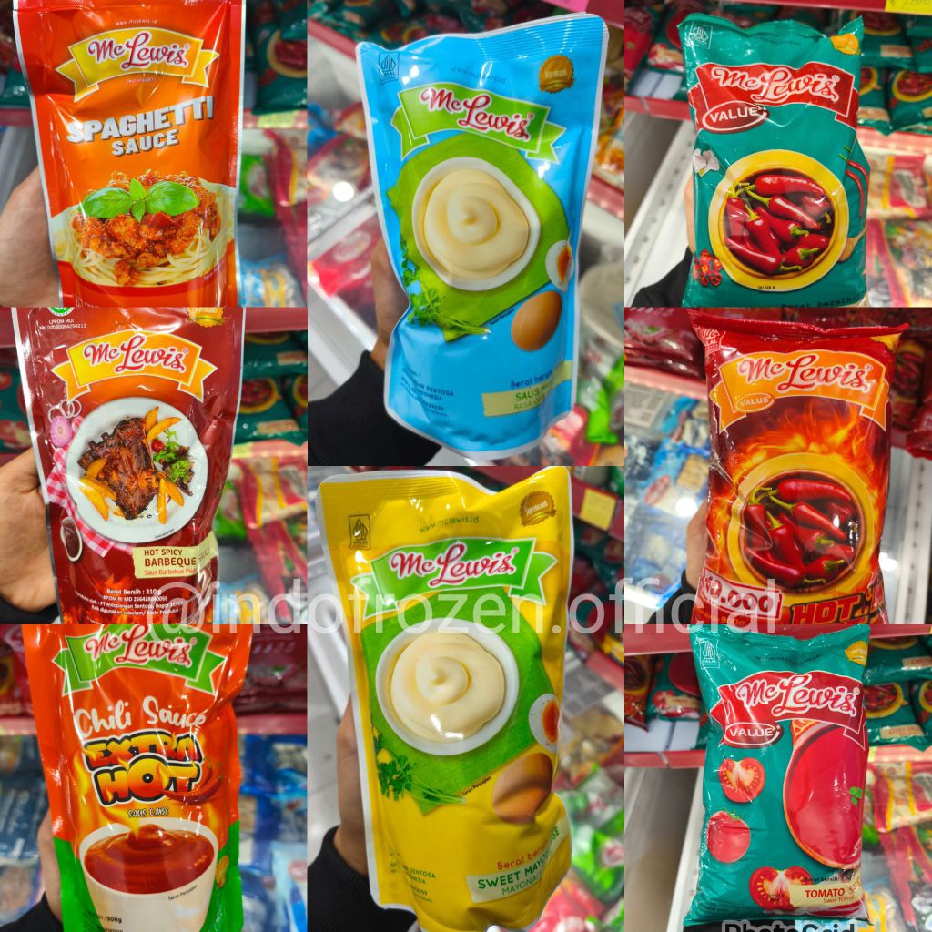 MC Lewis Saus tomat / Saus Sambal / Mayonaise